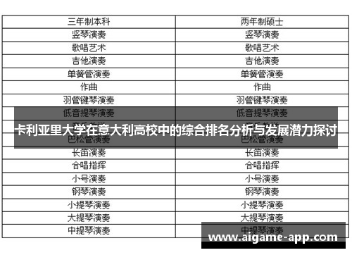 卡利亚里大学在意大利高校中的综合排名分析与发展潜力探讨